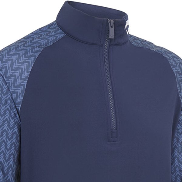 Callaway 1 4 Zip Odyssey Blocked Pullover - Peacoat Online now