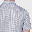 Callaway Trademark Ombre Chev Print Polo Shirt - Bright White Hot on Sale