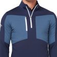 Callaway Aquapel 1 2 Zip Pullover Sweater - Peacoat Bright White Online Sale