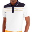 Calvin Klein Blackwater Polo Shirt - White Orange Discount