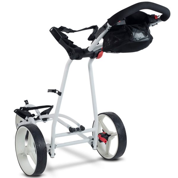 Big Max Autofold X 3-Wheel Push Trolley - White Cobalt For Cheap