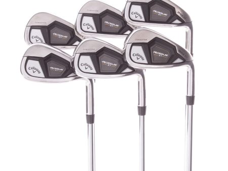 Callaway ROGUE ST MAX OS Steel Men s Right Hand Irons 5-PW Stiff - TRUE TEMPER ELEVATE MPH Cheap