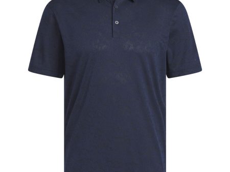 adidas Textured Jacquard Polo Shirt - Collegiate Navy Black Discount