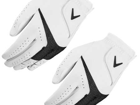 Callaway Weather Spann Golf Gloves (2 Pack) - White Discount