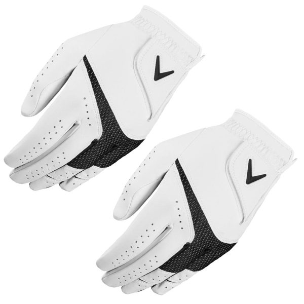 Callaway Weather Spann Golf Gloves (2 Pack) - White Discount