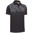 Callaway Splatter Paint Ombre Polo Shirt - Caviar Hot on Sale