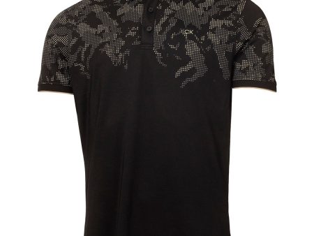 Calvin Klein Nashua Printed Polo Shirt - Black Supply