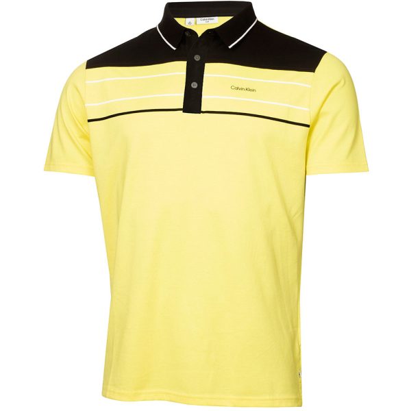 Calvin Klein Blackwater Polo Shirt - Acid Yellow For Discount