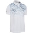 Callaway Splatter Paint Ombre Polo Shirt - Bright White For Discount