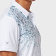 Callaway Splatter Paint Ombre Polo Shirt - Bright White For Discount