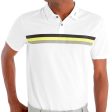 Calvin Klein Parker Polo Shirt - White Acid Yellow Cheap