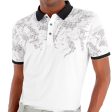 Calvin Klein Nashua Printed Polo Shirt - White Black Online Sale