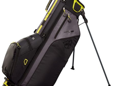 Wilson Feather Stand Bag - Black Silver Citron Online Hot Sale