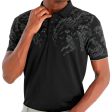 Calvin Klein Nashua Printed Polo Shirt - Black Supply