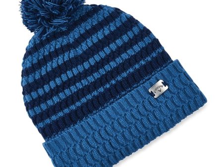 Callaway Winter Pom Pom Beanie Hat - Blue Navy Online Hot Sale