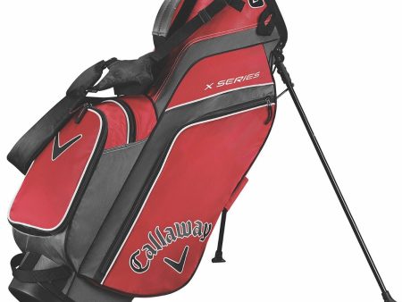 Callaway X Series Stand Bag - Red Titanium White on Sale