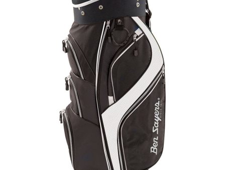 Ben Sayers Deluxe Cart Bag - Black White on Sale