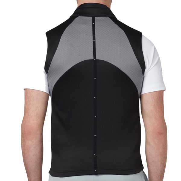 Callaway Chev Textured Gilet - Caviar Fashion