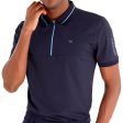 Calvin Klein Whitman Zipped Polo Shirt - Navy Online Hot Sale