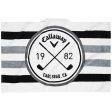 Callaway Tour Towel - White Black Charcoal For Discount