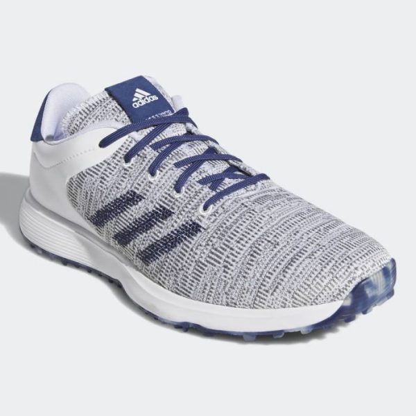 adidas S2G Spikeless Shoes - White Indigo Grey Three For Discount