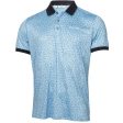 Calvin Klein Fracture Print Polo Shirt - Boy Blue Online