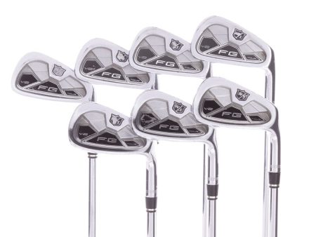 Wilson FG Tour V2 Steel Men s Right Hand Irons 4-PW  Stiff - KBS Tour Online now