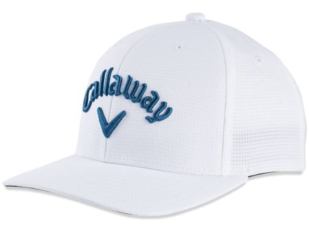 Callaway Tour Authentic Performance Cap - White Blue Slate Cement Sale