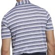 adidas 2 Colour Stripe Polo Shirt - Collegiate Navy White Supply