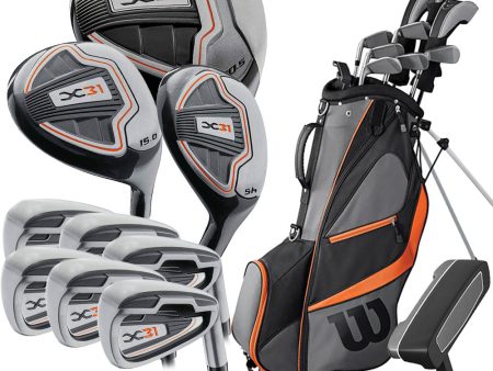 Wilson X31 11-Piece Stand Bag Package Set - Steel (+1 ) Hot on Sale