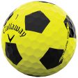 Callaway Chrome Soft Truvis Golf Balls - Yellow Black - 12 Pack For Sale