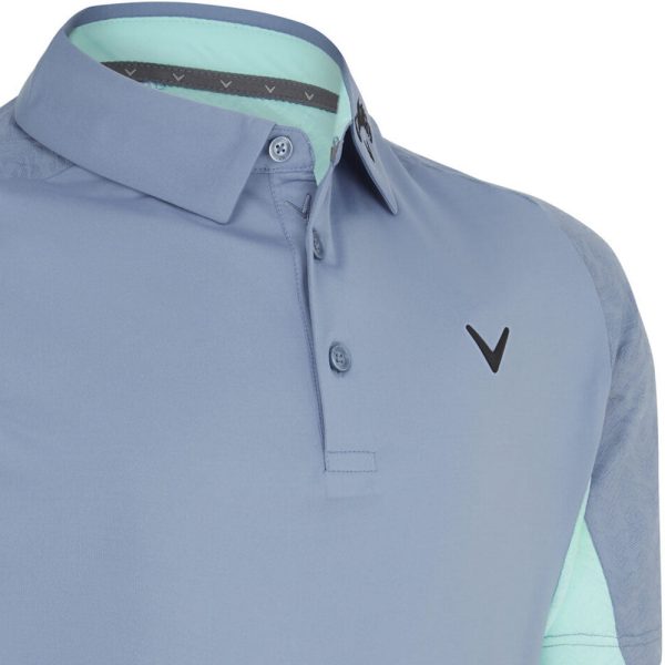 Callaway Odyssey Blocked Polo Shirt - Infinity Aruba Blue Fashion