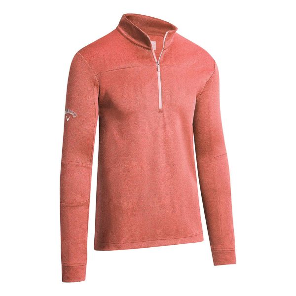 Callaway Pieced Waffle 1 4 Zip Fleece - Dubarry Heather Online Sale