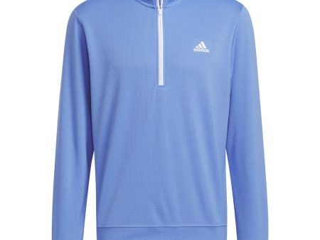 adidas Lightweight 1 4 Zip Pullover - Blue Fusion For Discount