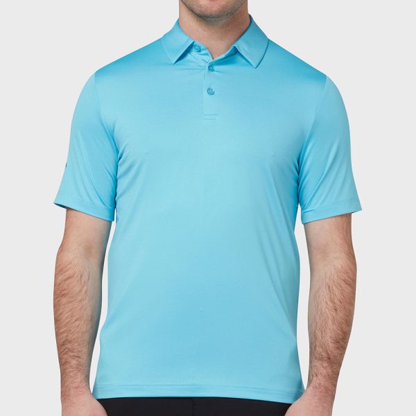 Callaway Swing Tech Solid Polo Shirt - Blue Grotto on Sale