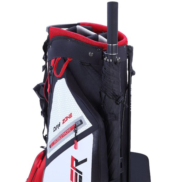 Big Max Dri-Lite Feather Stand Bag - Red Black White For Discount