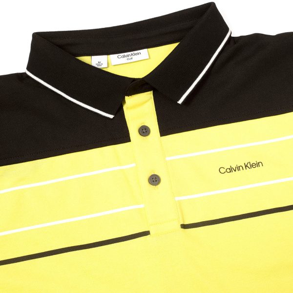 Calvin Klein Blackwater Polo Shirt - Acid Yellow For Discount