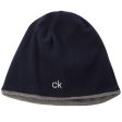 Calvin Klein React Reversible Beanie - Grey Marl Navy Cheap