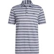 adidas 2 Colour Stripe Polo Shirt - Collegiate Navy White Supply