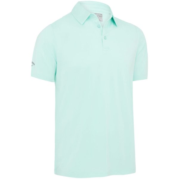 Callaway Swing Tech Solid Polo Shirt - Aruba Blue Cheap