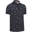 Callaway All Over Chev Geo Polo Shirt - Caviar Online