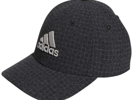 adidas Tour Print Cap - Black Discount