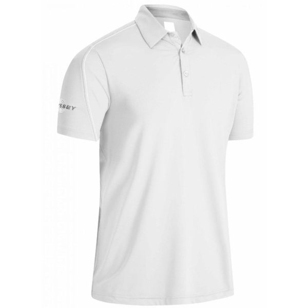 Callaway Stitched Colour Block Polo Shirt - Bright White Online Sale