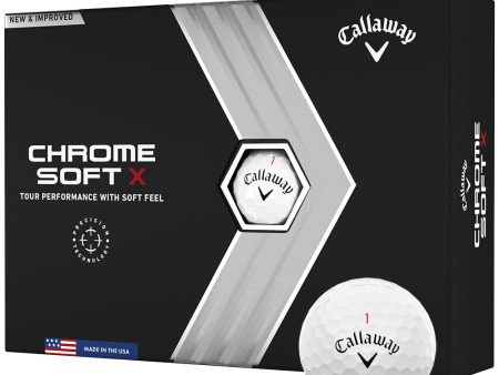 Callaway Chrome Soft X Golf Balls - White - 12 Pack on Sale