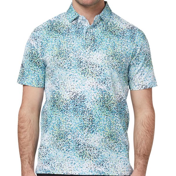 Callaway Abstract Artisan Print Polo Shirt - Bright White Online