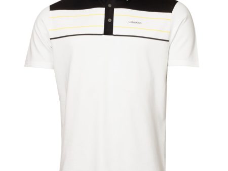 Calvin Klein Blackwater Polo Shirt - White Yellow Online now