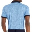 Calvin Klein Fracture Print Polo Shirt - Boy Blue Online