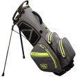 Wilson Exo Dry Waterproof Stand Bag - Charcoal Citron Silver Hot on Sale