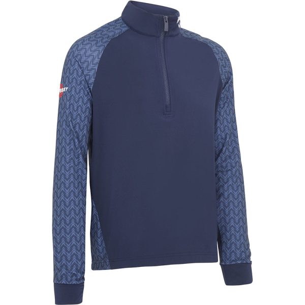 Callaway 1 4 Zip Odyssey Blocked Pullover - Peacoat Online now