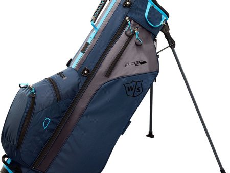 Wilson Feather Stand Bag - Navy Charcoal Light Blue Online Hot Sale